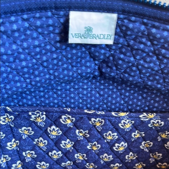 Vera Bradley Blue and Yellow Quilted Duffle with Double Shoulder Straps - Picture 7 of 11